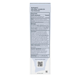 Neutrogena Ultra Sheer Invisible Gel Face Sunscreen SPF 40 with makeup