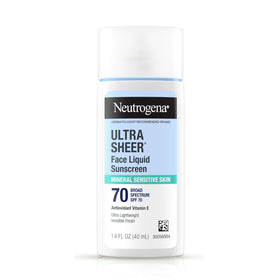 Neutrogena Ultra Sheer Liquid Mineral Face Sunscreen SPF 70 front view