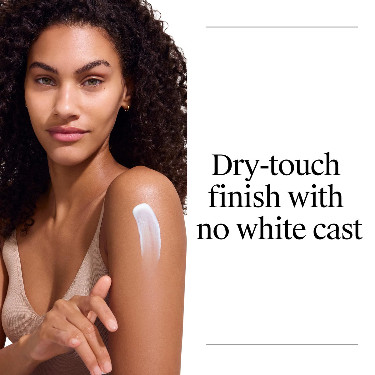 Neutrogena Ultra Sheer Sunscreen Lotion SPF 45 application on skin