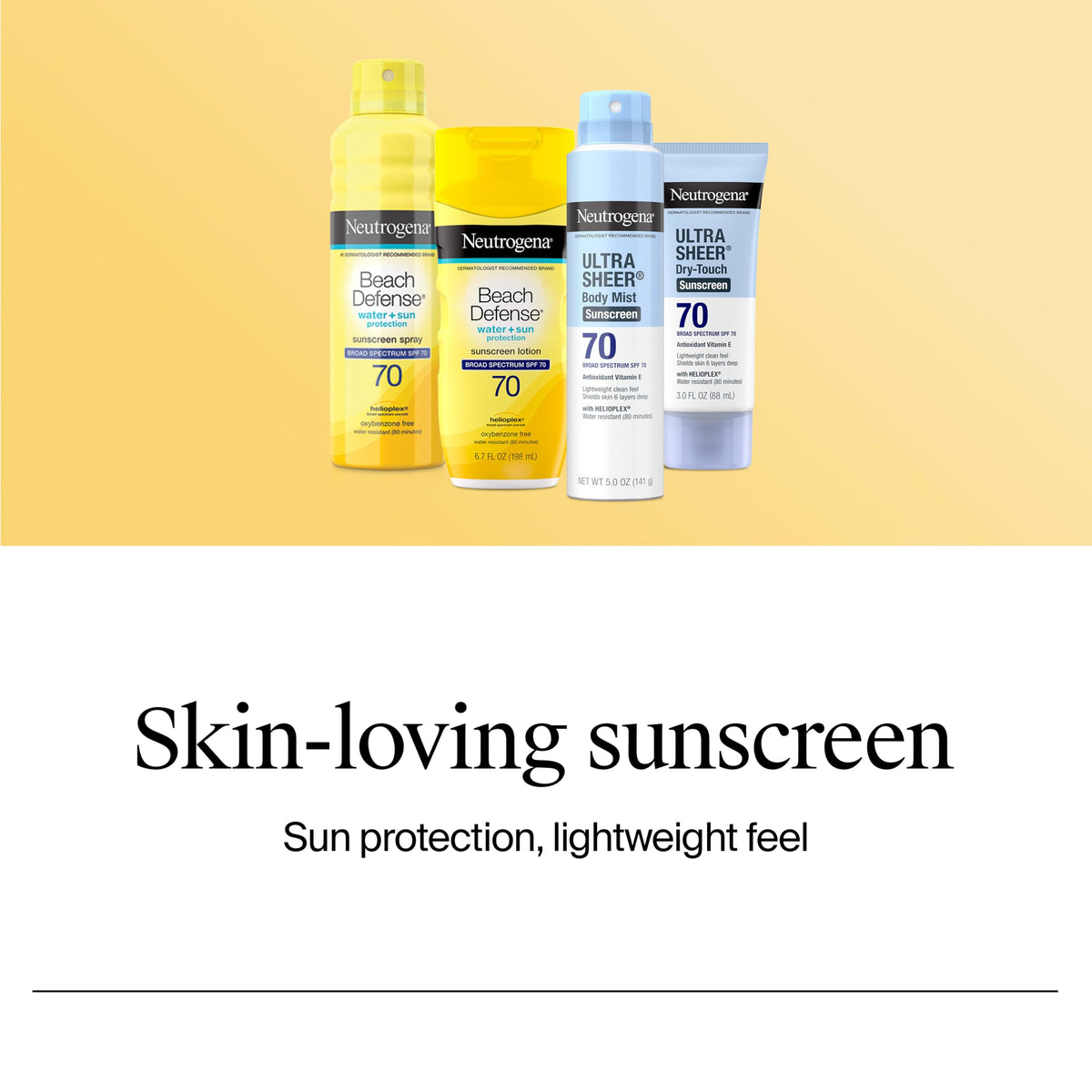 Neutrogena Ultra Sheer Sunscreen Lotion SPF 45 travel size