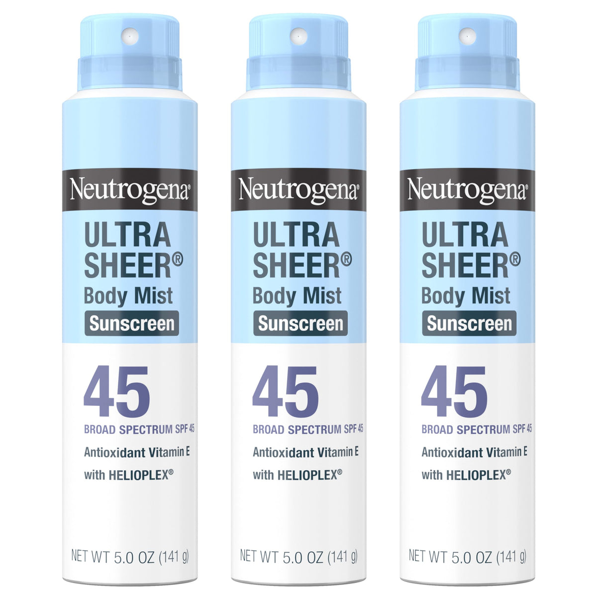 Neutrogena Ultra Sheer Sunscreen Spray SPF 45 front view