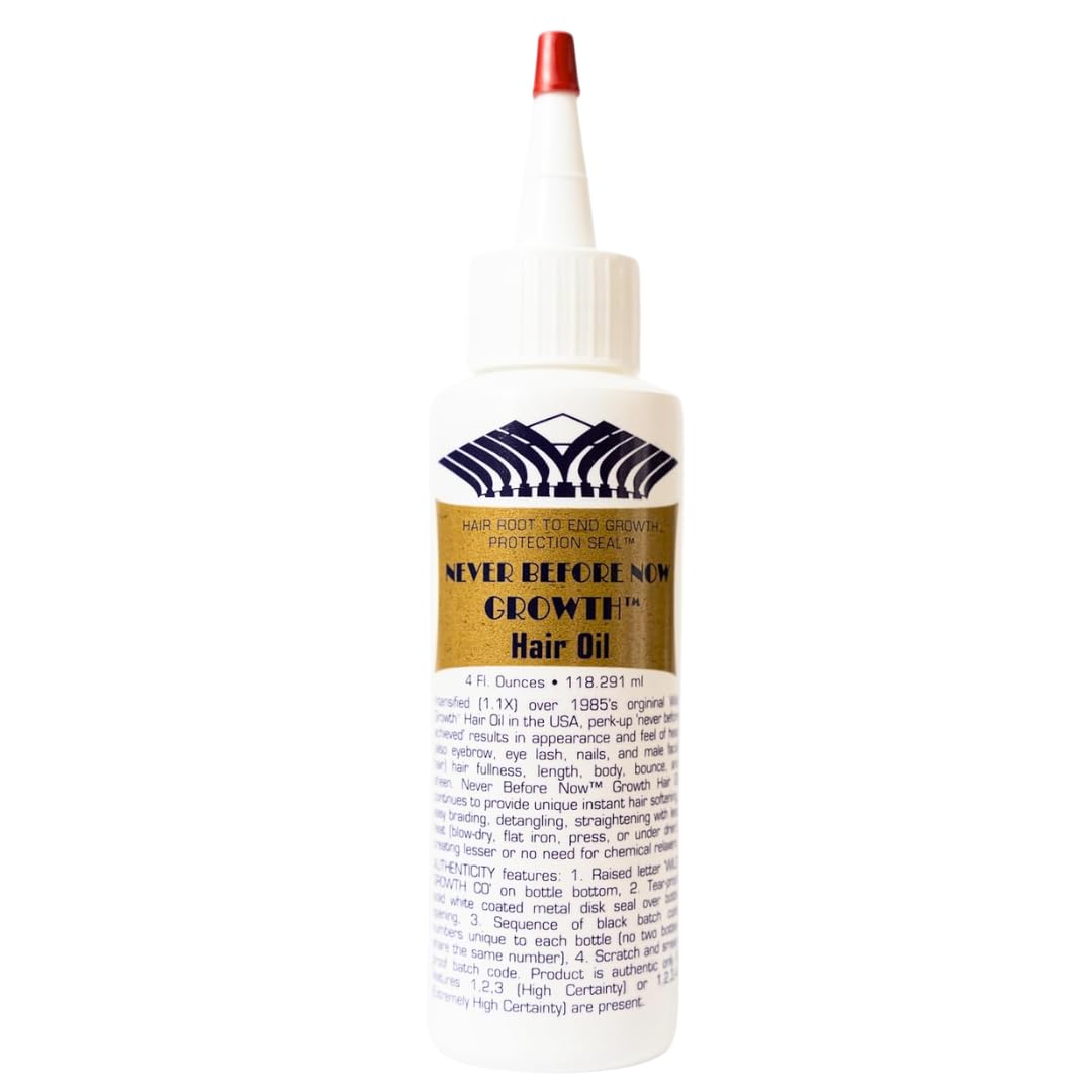 Never Before Now Hair Regrowth Oil 132g bottle front view