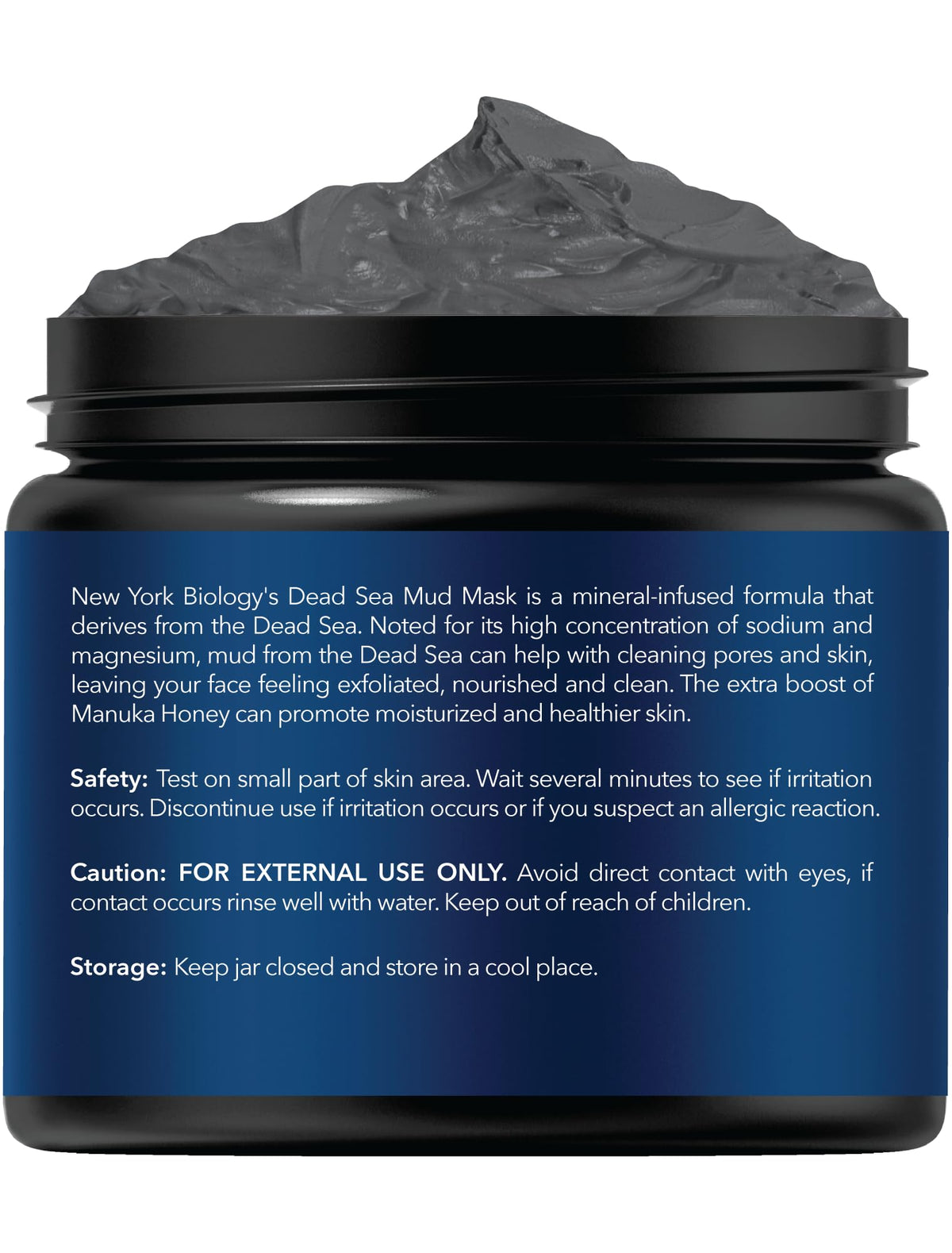 NEW YORK BIOLOGY Dead Sea Mud Mask application on skin