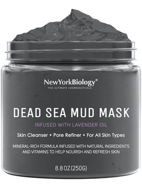 NEW YORK BIOLOGY Dead Sea Mud Mask Lavender front view 8.8 oz