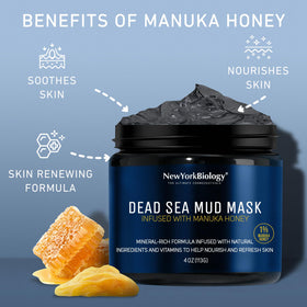 NEW YORK BIOLOGY Dead Sea Mud Mask packaging side view