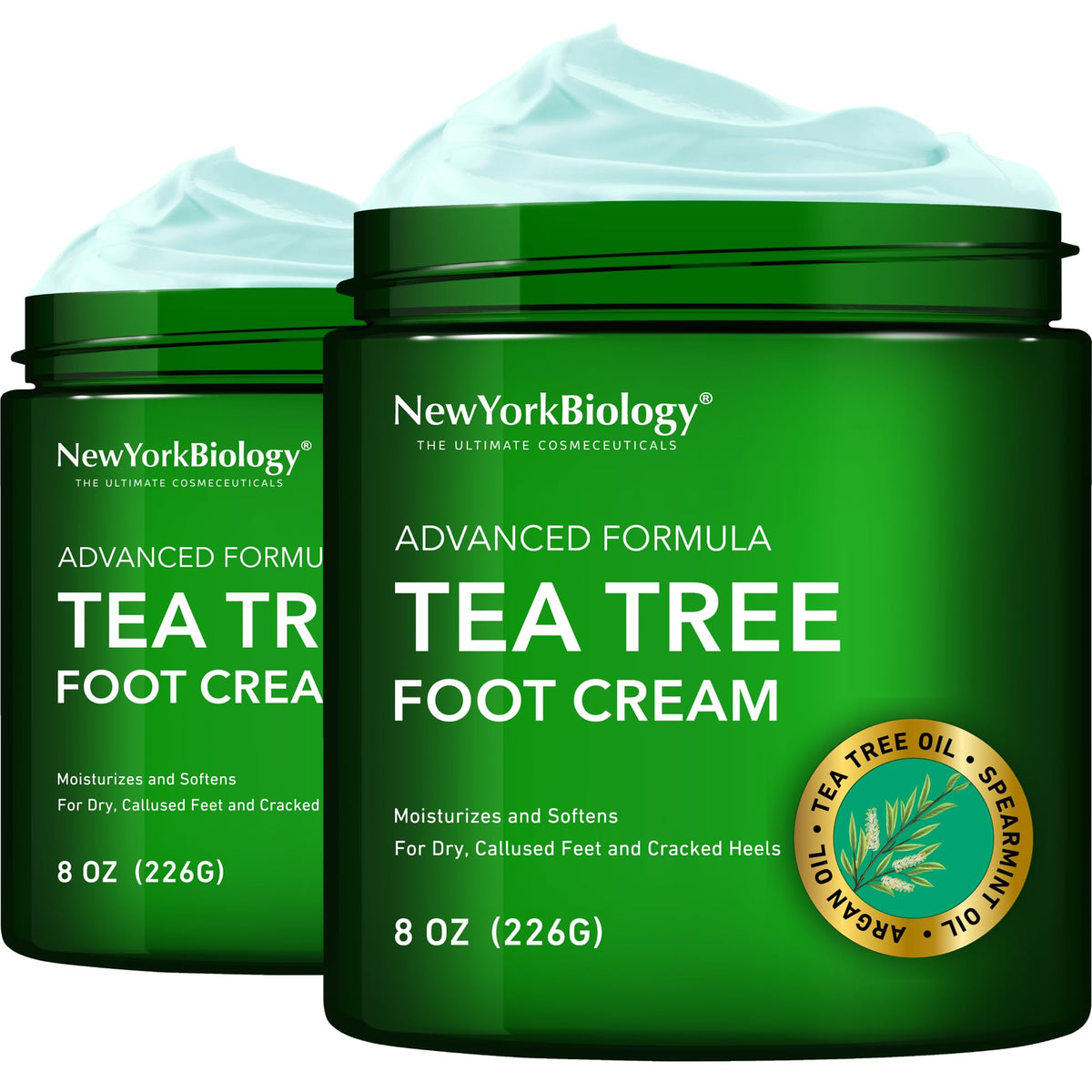 NEW YORK BIOLOGY Tea Tree Oil Foot Cream front view 8 oz
