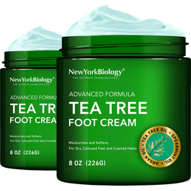 NEW YORK BIOLOGY Tea Tree Oil Foot Cream front view 8 oz
