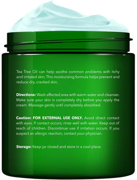 NEW YORK BIOLOGY Tea Tree Oil Foot Cream side view showing packaging