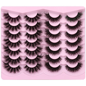 Newcally 8D Volume Long Cat Eye False Eyelashes front view