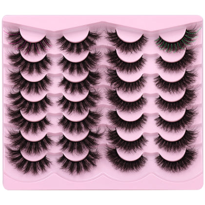 Newcally 8D Volume Long Cat Eye False Eyelashes front view