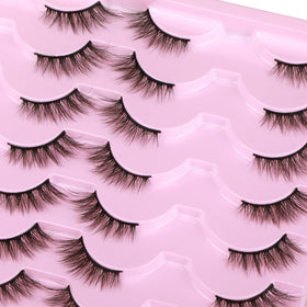 Newcally Half Lashes packaging with 14 pairs displayed