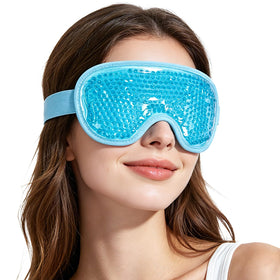 NEWGO Cooling Eye Mask front view in blue