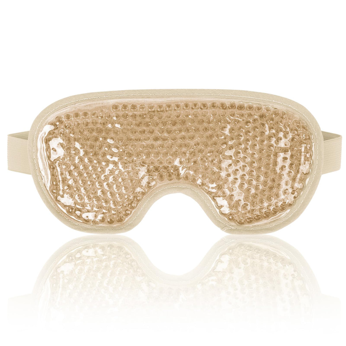 NEWGO Cooling Eye Mask front view with plush backing
