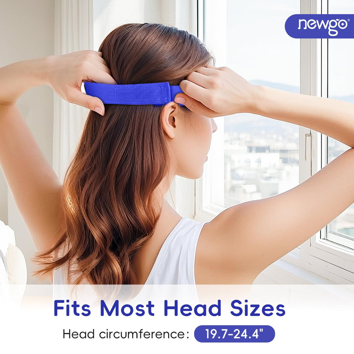 NEWGO Cooling Eye Mask in resealable storage bag