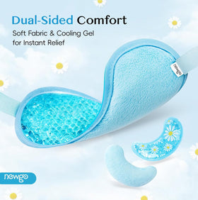 NEWGO Cooling Eye Mask in resealable storage bag