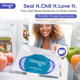 NEWGO Cooling Eye Mask on a relaxing surface