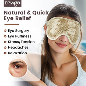 NEWGO Cooling Eye Mask side view showing adjustable strap