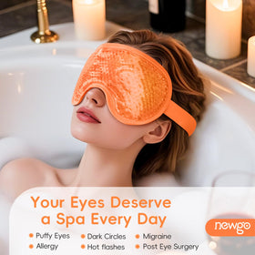 NEWGO Cooling Eye Mask side view with adjustable strap