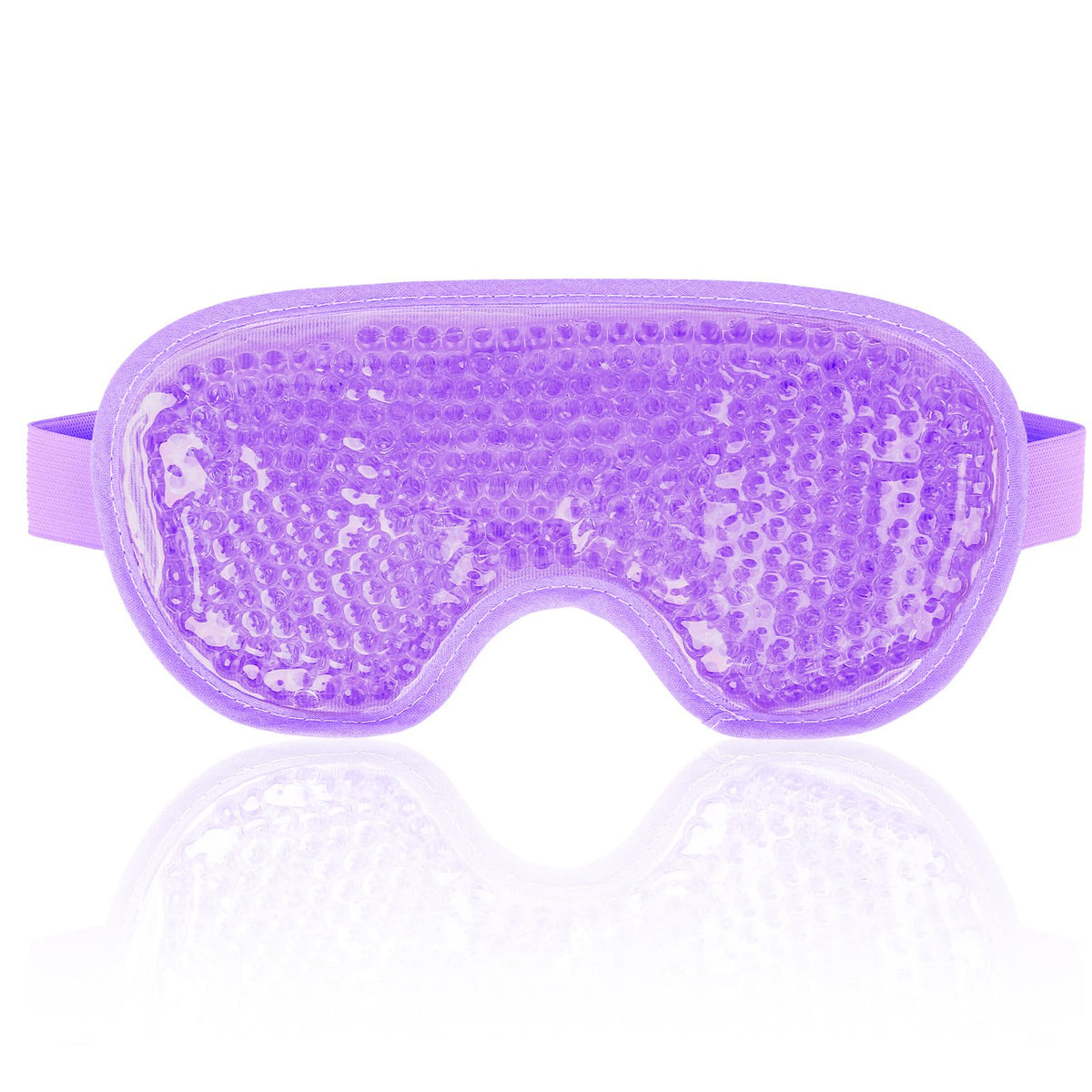 NEWGO Cooling Gel Eye Mask front view in purple colour