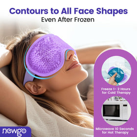 NEWGO Cooling Gel Eye Mask in resealable storage bag