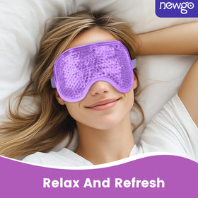 NEWGO Cooling Gel Eye Mask with gel beads visible