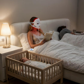 NEWKEY Red Light Therapy Mask with user instructions