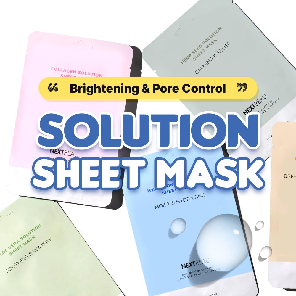 NEXTBEAU Aloe solution sheet mask close-up