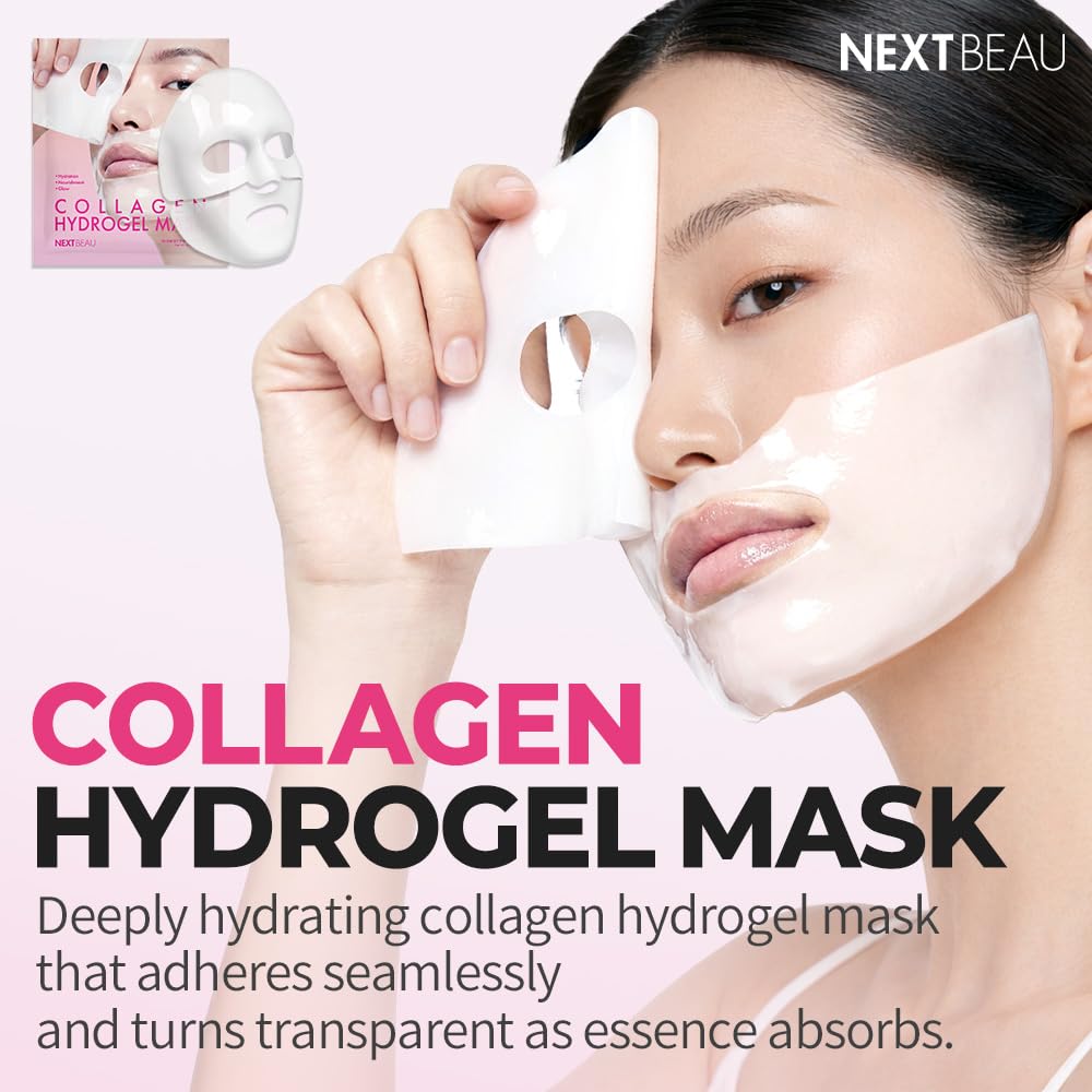 NEXTBEAU Collagen Hydrogel Face Mask individual mask close-up
