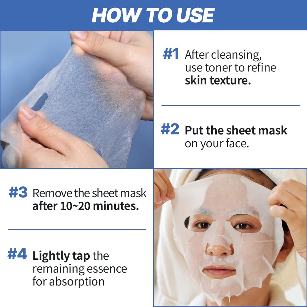 NEXTBEAU Hyaluronic Acid solution sheet mask close-up