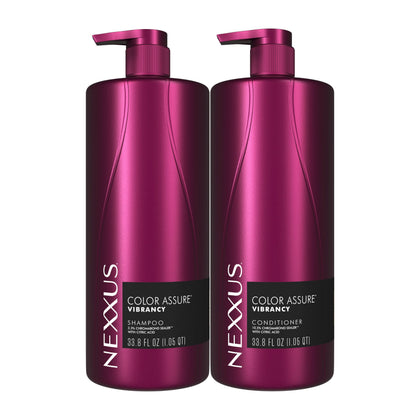 Nexxus Color Assure Vibrancy Shampoo & Conditioner Set 33.9 oz front view