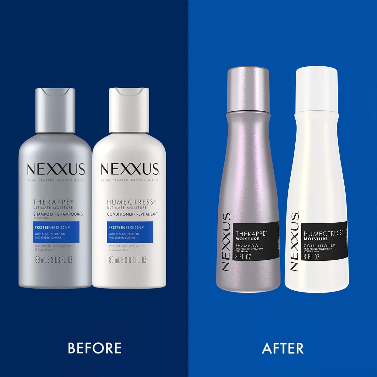 Nexxus Conditioner bottle with usage instructions