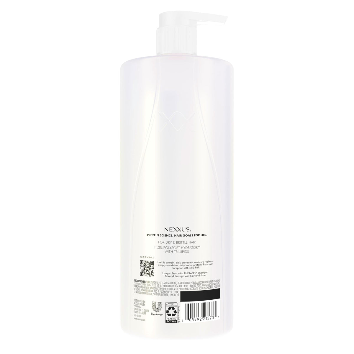 Nexxus Humectress Conditioner back view with ingredient details