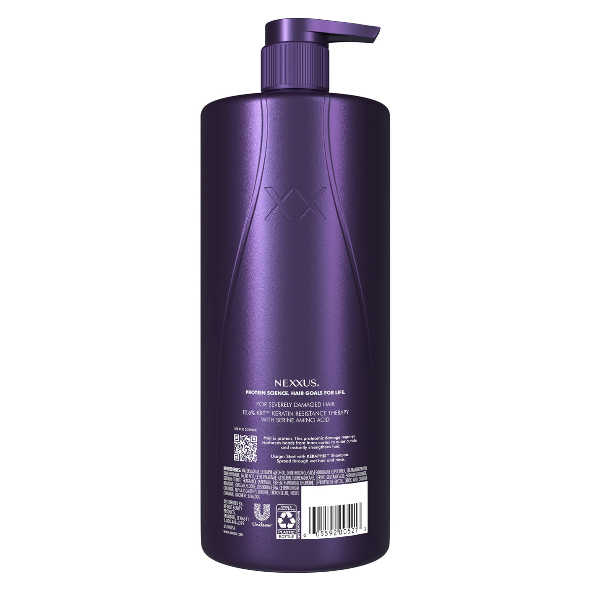 Nexxus KERAPHIX™ Conditioner back view with ingredient details