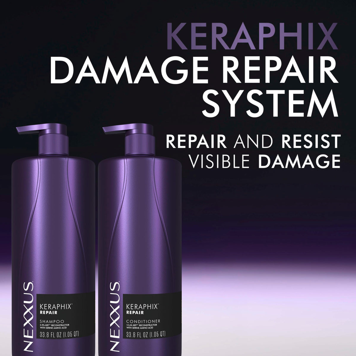 Nexxus KERAPHIX™ Conditioner in a bathroom setting