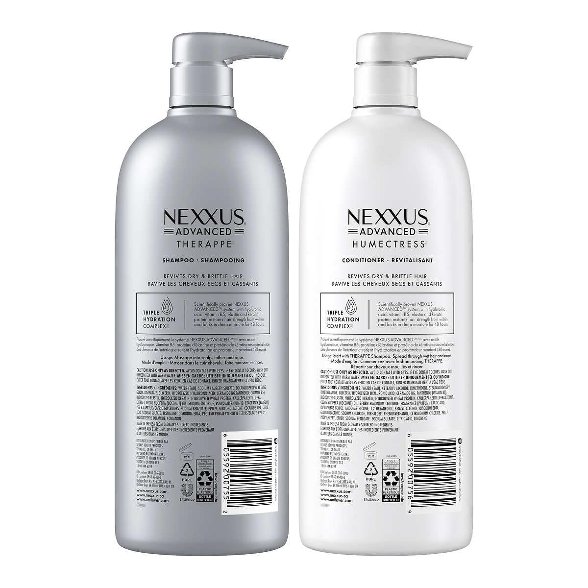 Nexxus THERAPPE and HUMECTRESS set with packaging