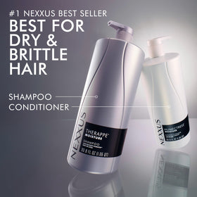 Nexxus Therappe Humectress Conditioner application on hair