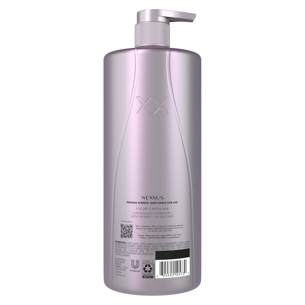 Nexxus Therappe Shampoo 33.8 oz back view