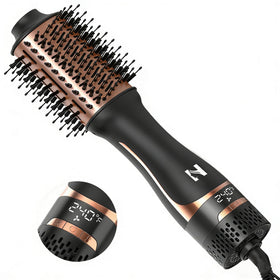 Nicebay Hair Dryer Brush front view with display screen