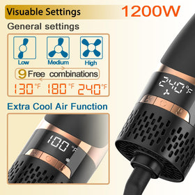 Nicebay Hair Dryer Brush in use on styled hair