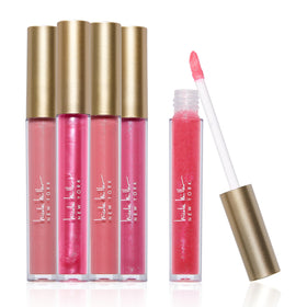Nicole Miller Lip Gloss Collection 5-piece set with navy and gold packaging