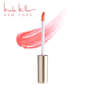 Nicole Miller Lip Gloss Collection packaging with vibrant colours