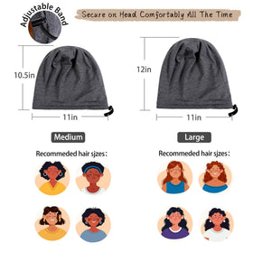 NICPOO Silk Satin Bonnet Hair Wrap displayed on a flat surface