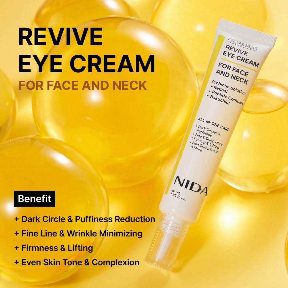 NIDA Revive Eye Cream 40ml side view showing texture