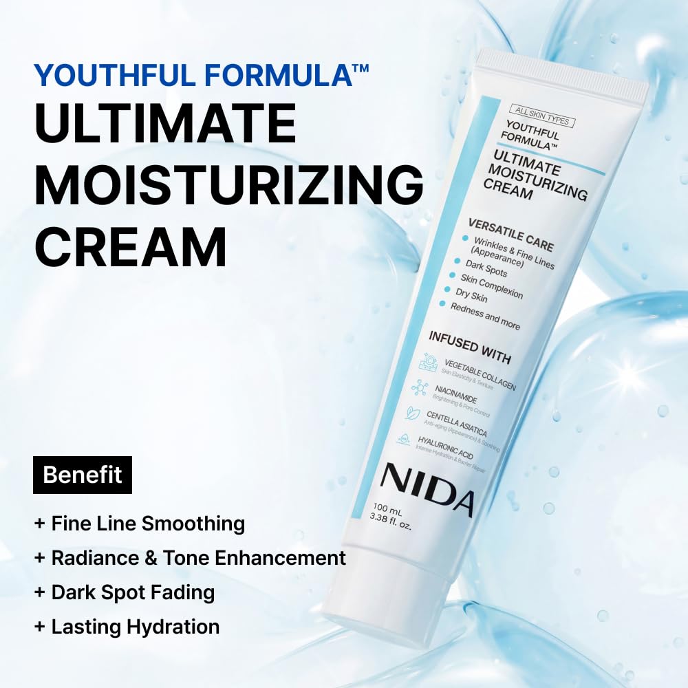 NIDA Youthful Formula Moisturizing Cream 100ml side view