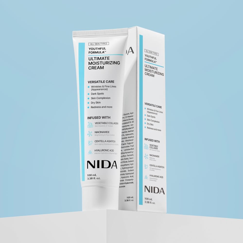 NIDA Youthful Formula Moisturizing Cream 100ml with accessories