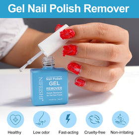NIFEISHI Gel Nail Polish Remover 15ml application process