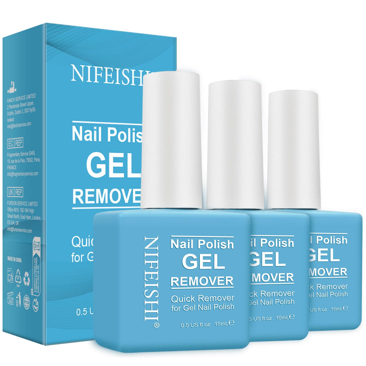 NIFEISHI Gel Nail Polish Remover 15ml front view