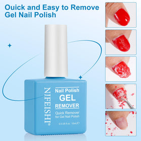 NIFEISHI Gel Nail Polish Remover 15ml in a beauty setup
