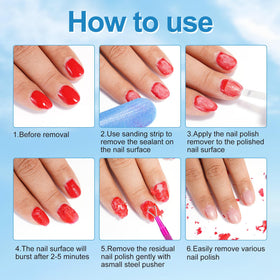 NIFEISHI Gel Polish Remover application on nails