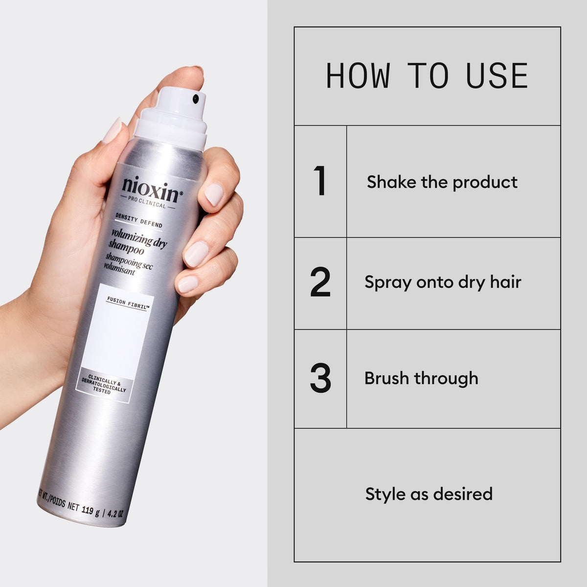 NIOXIN Density Defend Dry Shampoo 159g nozzle detail